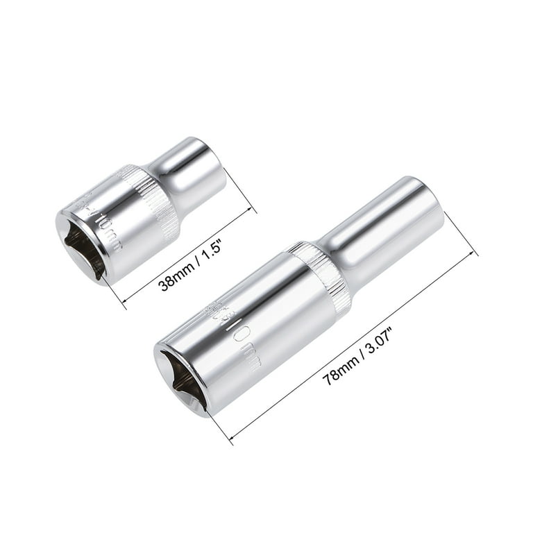 Cr-V Steel uxcell 1/2-Inch Drive 21mm 6-Point Shallow Socket with Red Band Cr-V Steel uxcell 1/2-Inch Drive 21mm 6-Point Shallow Socket with Red Band